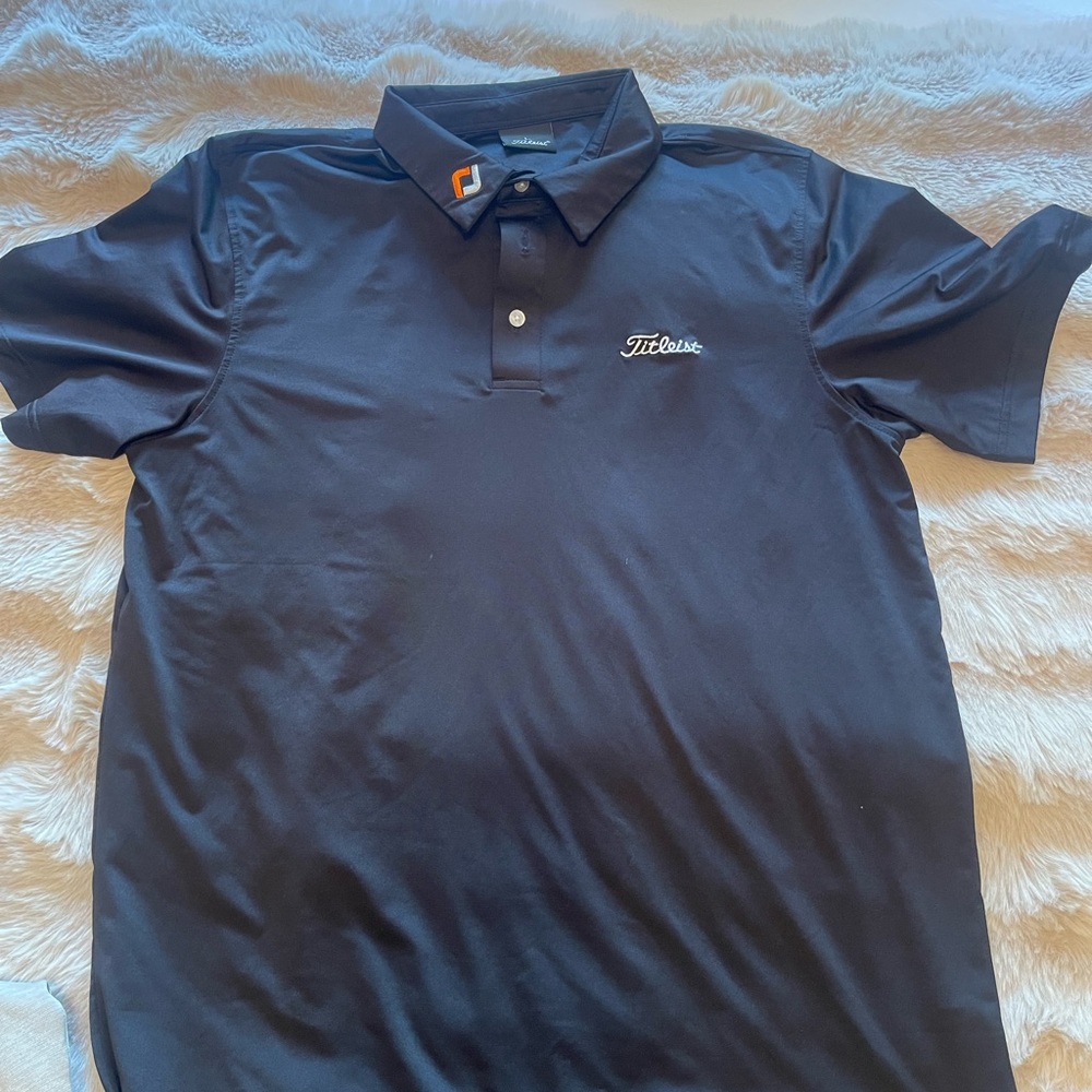 Titleist Classic Black Polo Shirt for Golf or Everyday